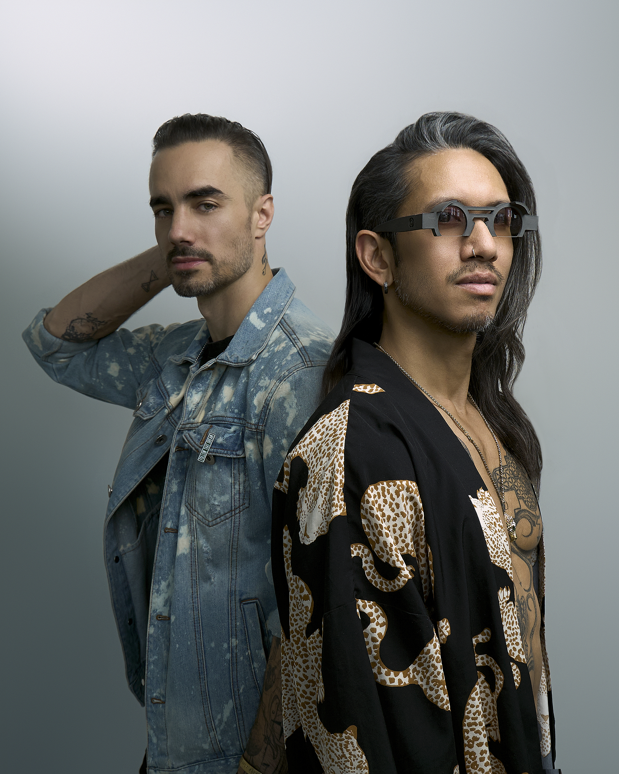 JAGWOLF back-to-back studio portrait, Mexico City press shoot